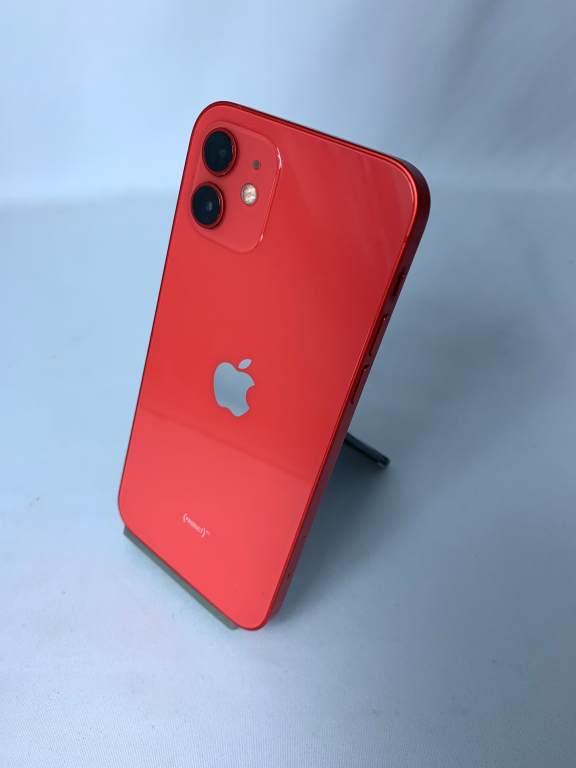 【中古：Cランク】【バッテリー劣化】iPhone 12 128GB レッド simロック解除済【30日返金保証】【赤ロム保証付き】