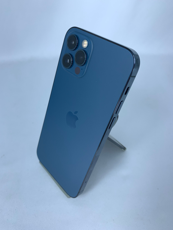 【中古：Cランク】【バッテリー劣化】iPhone 12 Pro 256GB パシフィックブルー simロック解除済【30日返金保証】【赤ロム保証付き】