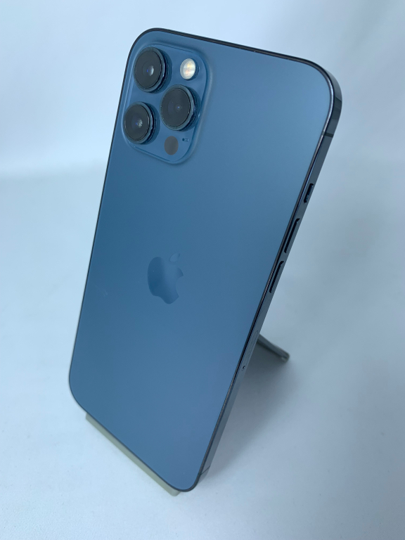 【中古:Bランク】iPhone 12 ProMax 256GB パシフィックブルー simロック解除済【30日返金保証】【赤ロム保証付き】