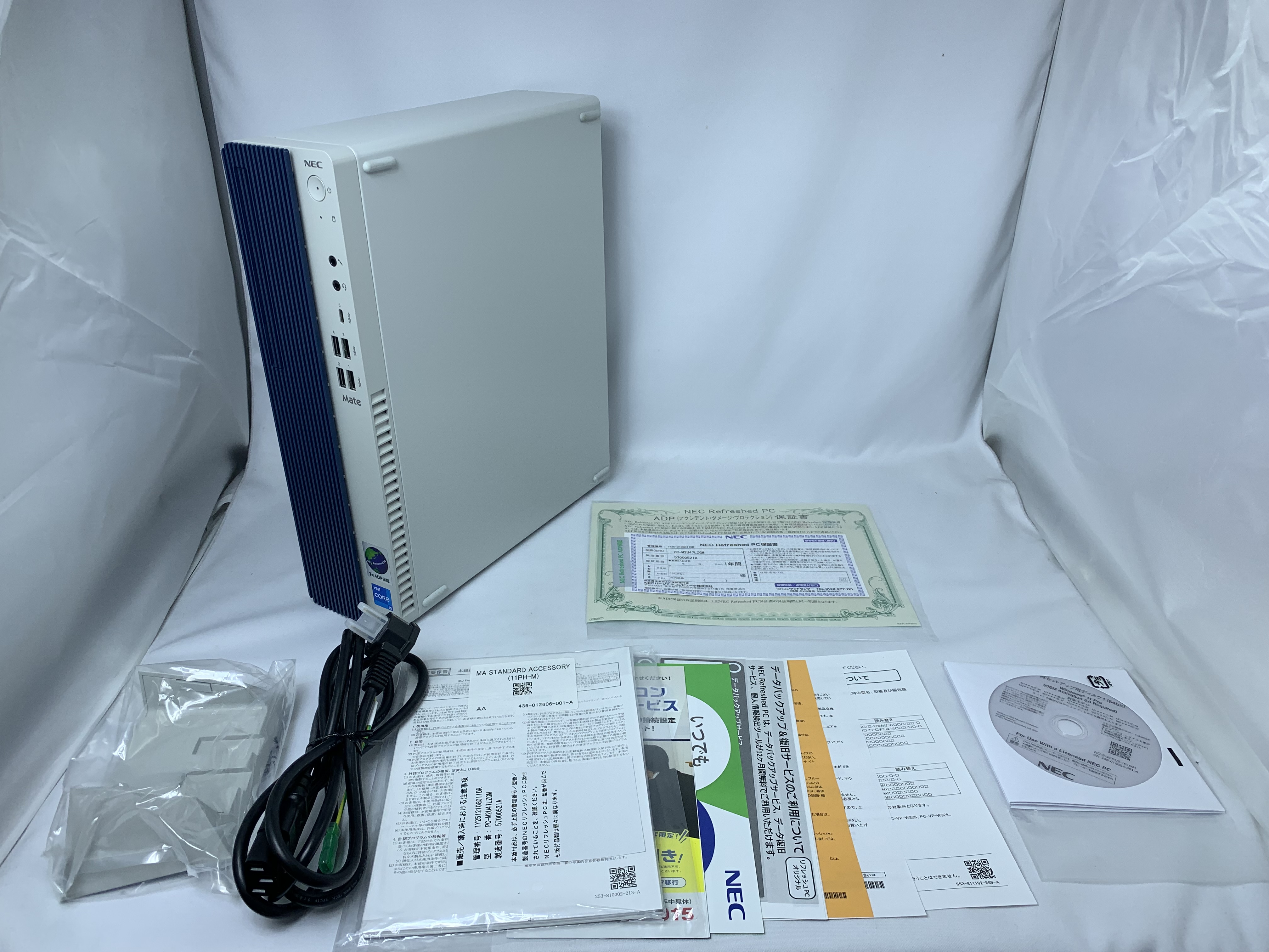 【中古：Sランク】NECリフレッシュPC 2025年春モデル PC-M2U47LZGM　Office付 デスクトップ【１年保証付き】