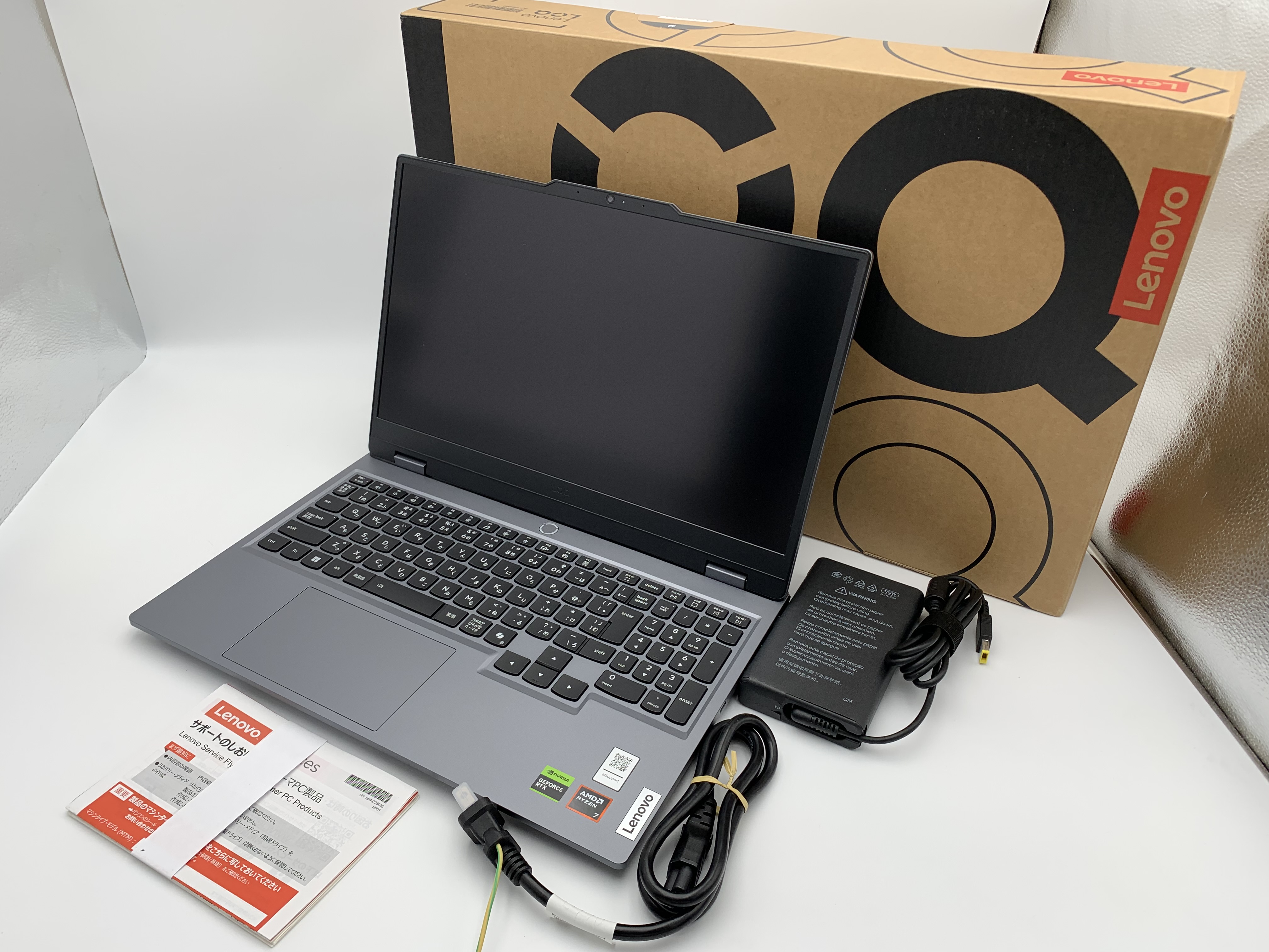 【アウトレット】LENOVO LOQ 15AHP10(Ryzen 7 250、メモリ32GB、SSD 1TB GeForce RTX™ 5060 Laptop GPU)【6ヶ月修理保証】