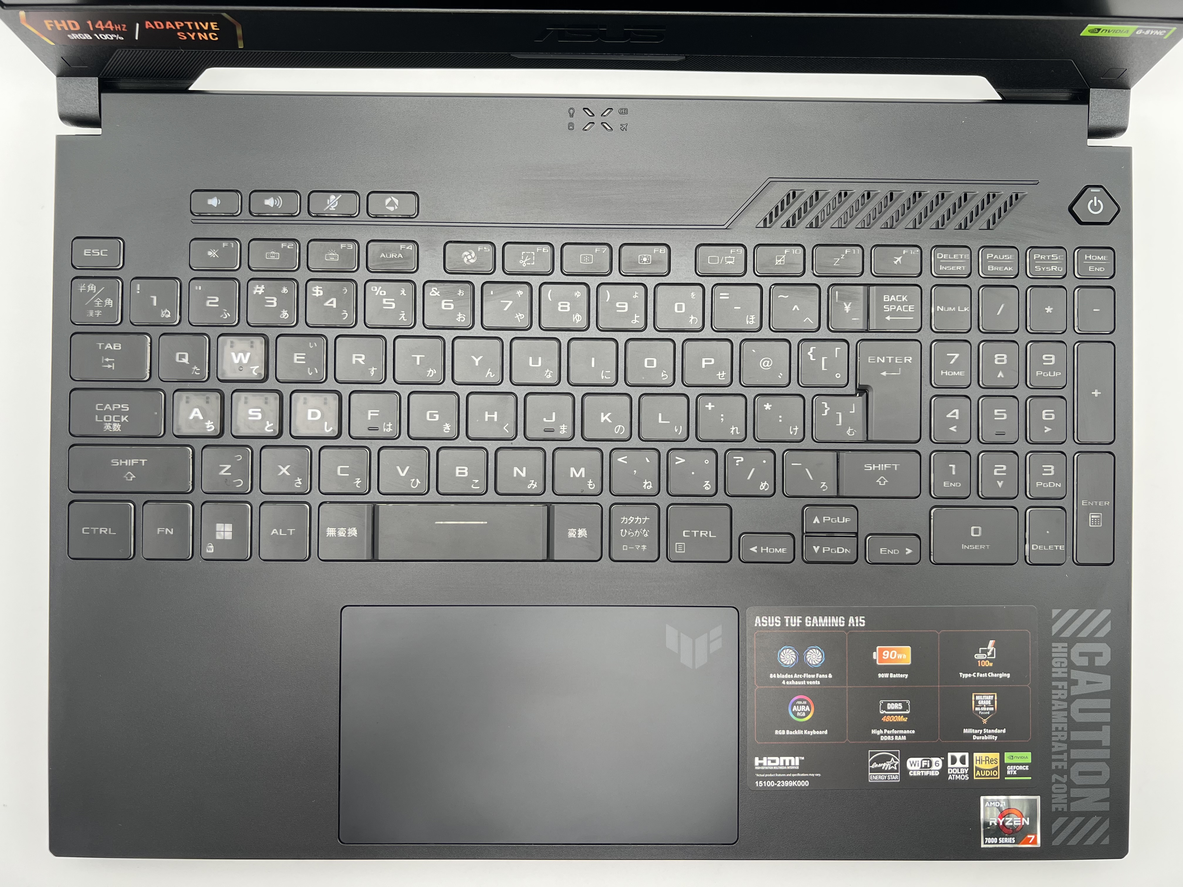 【アウトレット】ASUS TUF Gaming A15 FA507NUR FA507NUR-R7R4050EC [イェーガーグレー]