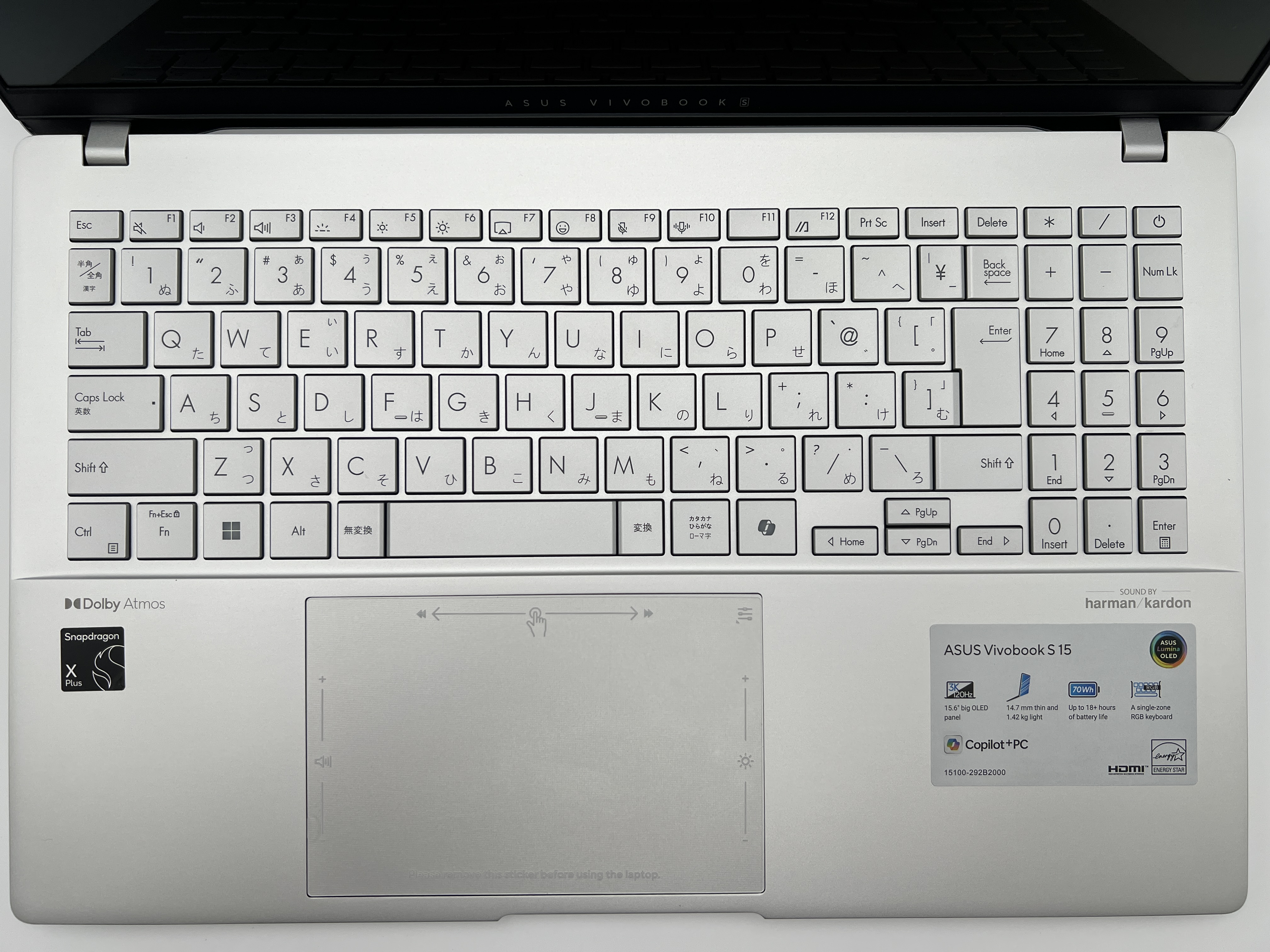 【アウトレット】ASUS Vivobook S 15 S5507QA S5507QA-PU165W [クールシルバー]
