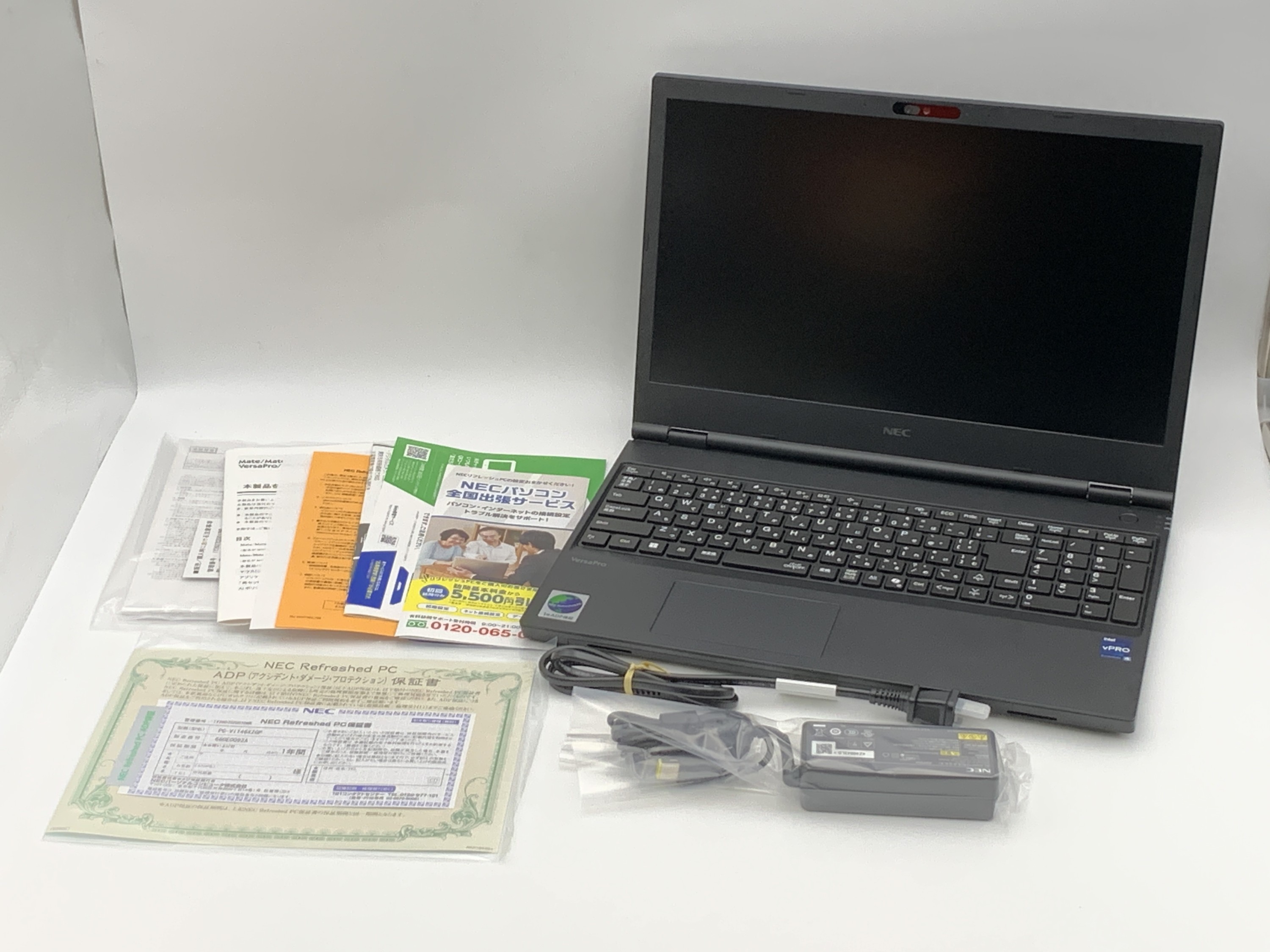 【中古：Sランク】NECリフレッシュPC 2025年09月モデル PC-V1T46XZGP　Office付 ノートパソコン【１年保証付き】