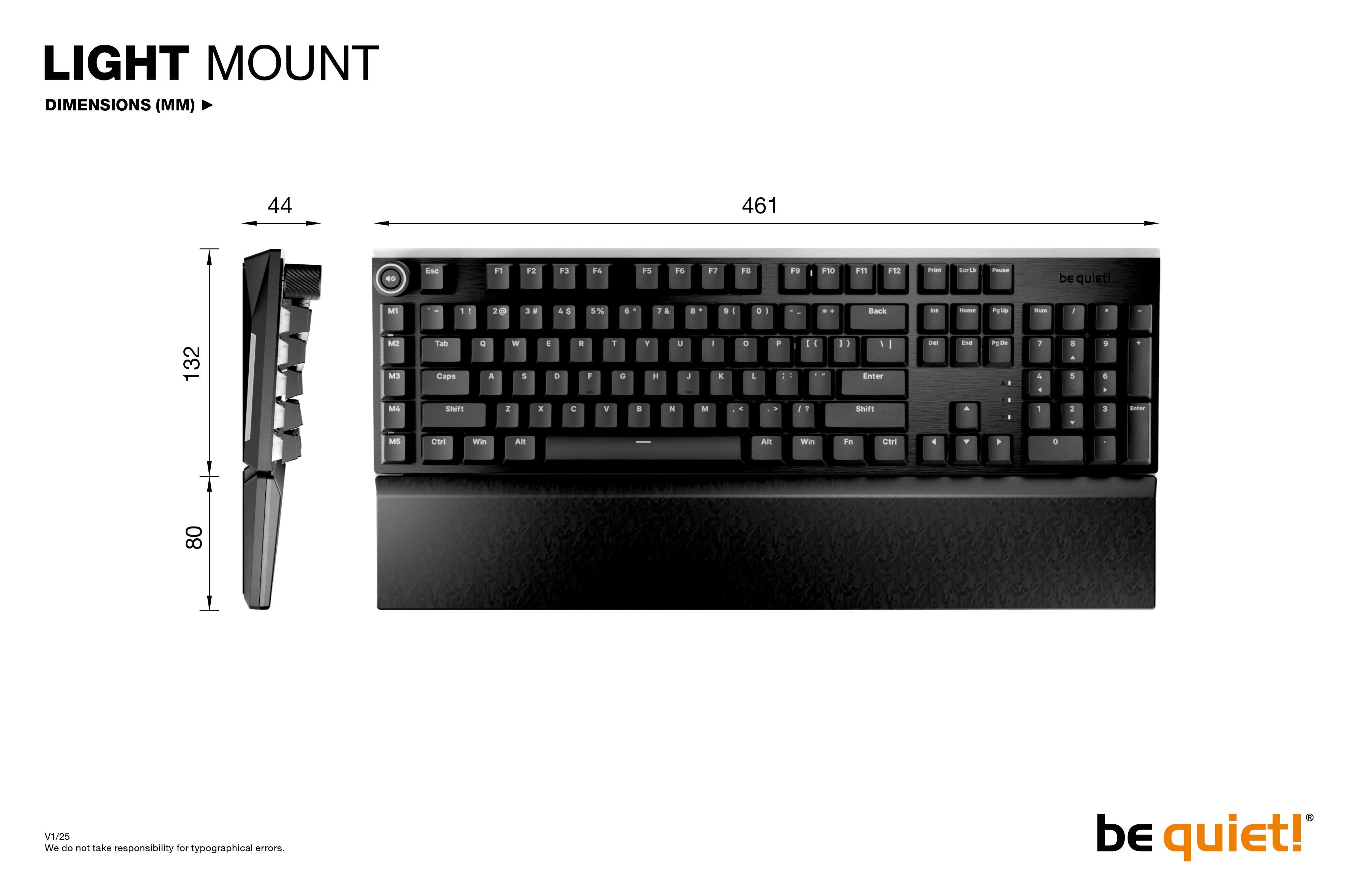 be quiet! BT003US LIGHT MOUNT (Linear switches)
