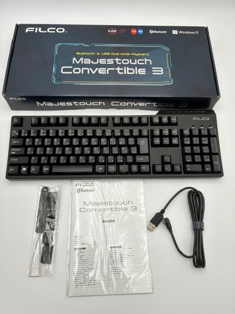 [ジャンク品]FILCO Majestouch Convertible 3 FKBC108MRL/JB3 赤軸（返品不可商品）