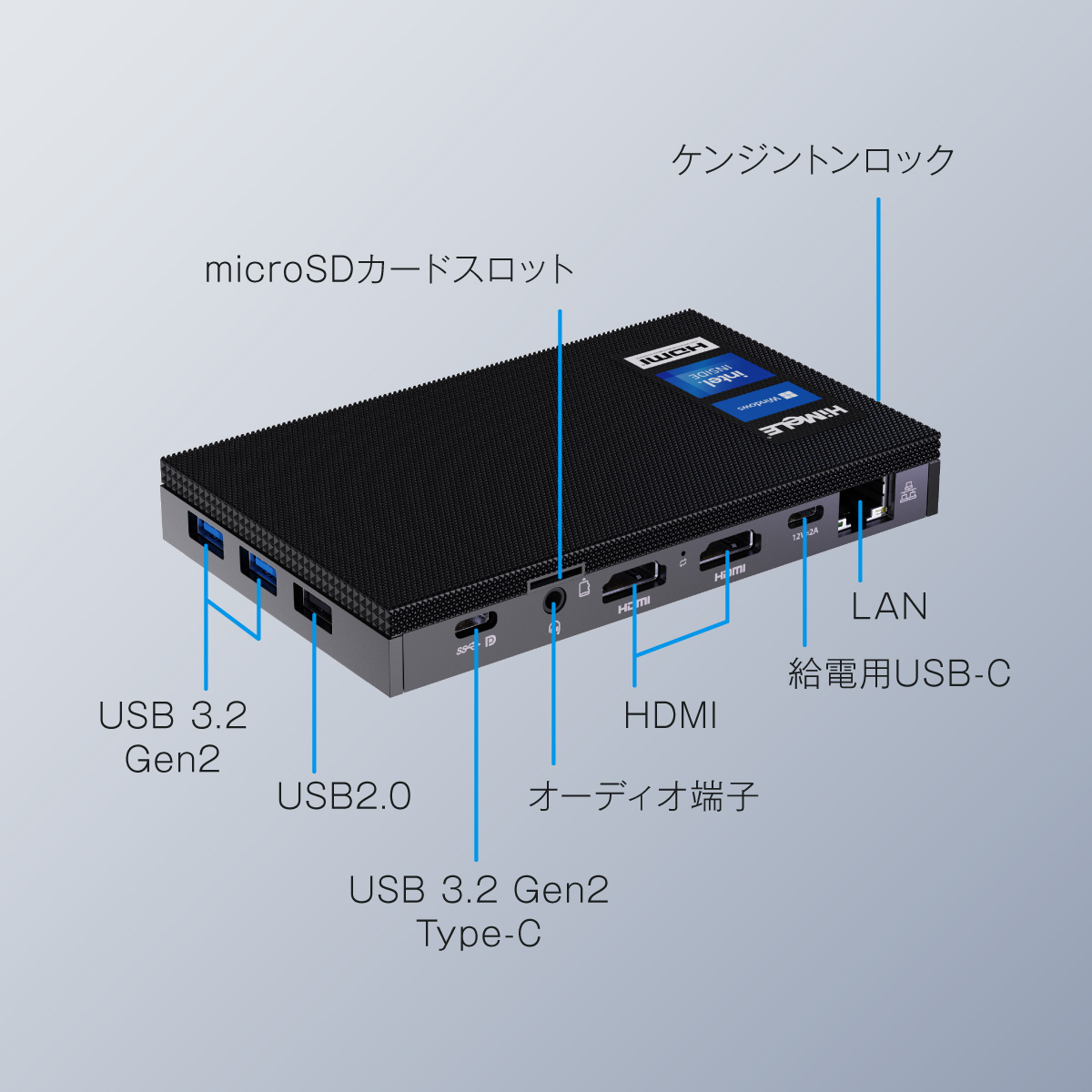 HiMeLE（ハイメレ）N150搭載ファンレス極薄ミニPC QUIETER 4C-16/512-W11PRO(N150)