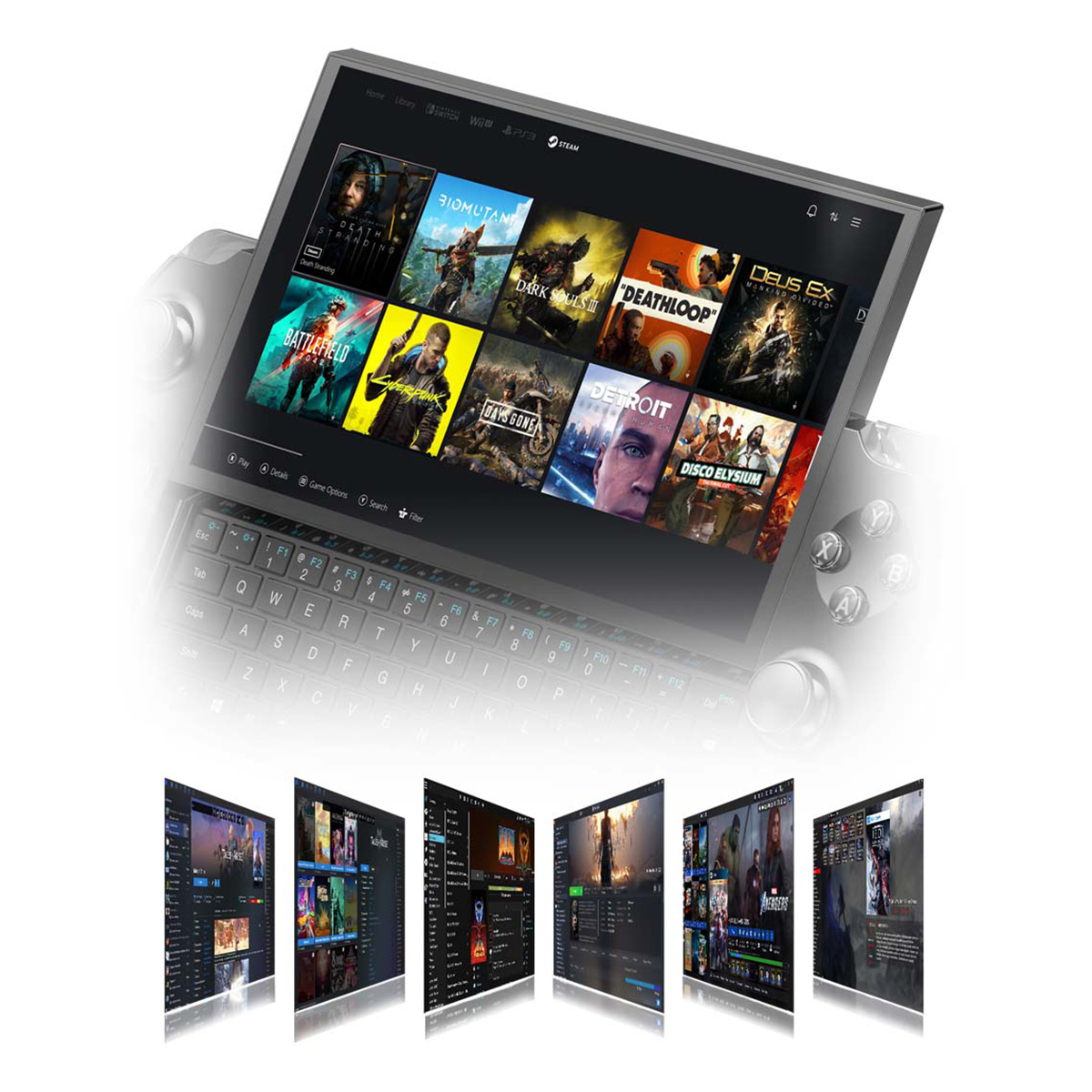 【5月のお買い得商品】GPD WIN 4 2025 (8840U) 32GB/1TB-BL