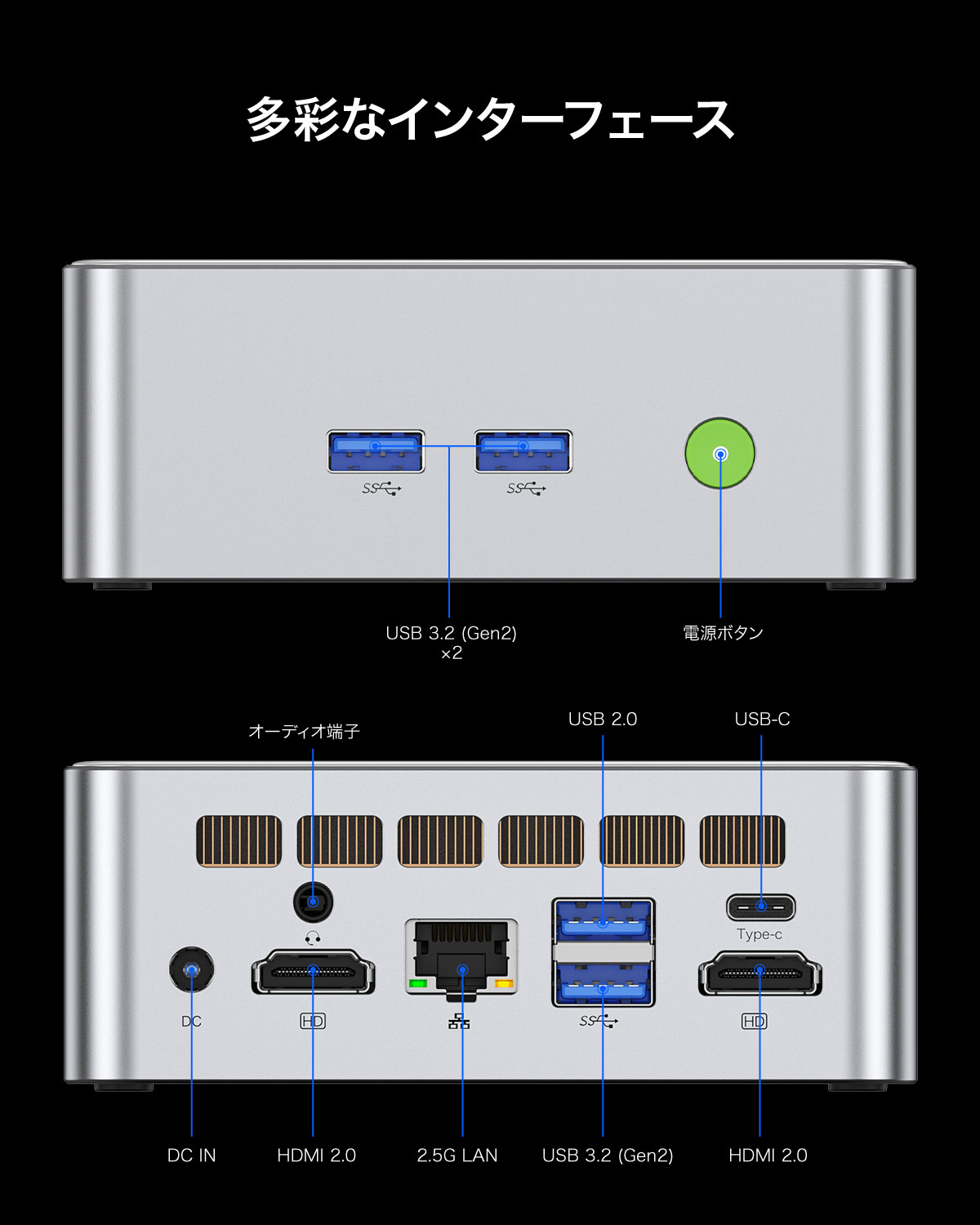 【訳あり品】【箱破損】【未開封・未使用】GMKtec メモリ16GB ストレージ512B 小型デスクトップパソコン GMKtec NucBox M3 GMK-M3-16/512-W11Pro(12450H)