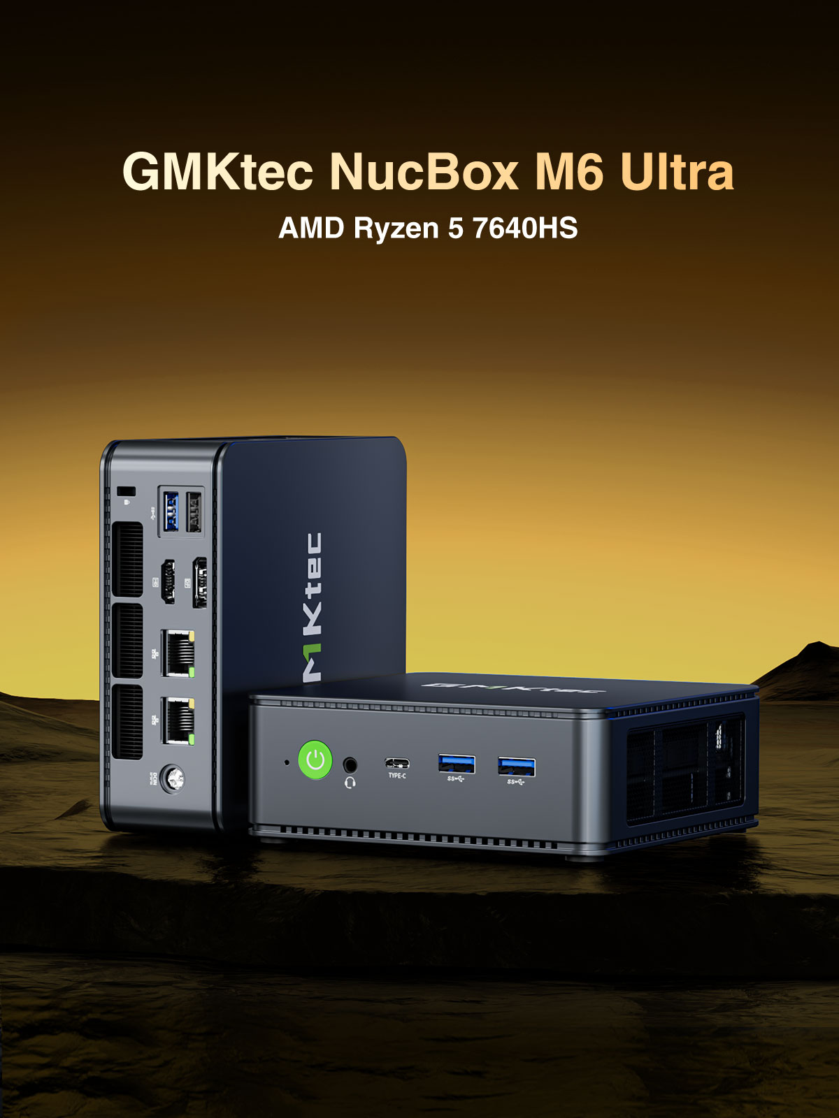 【訳あり品】【箱破損】【未開封・未使用】GMKtecGMK-M6 ULTRA-32/1T-W11PRO(7640HS)