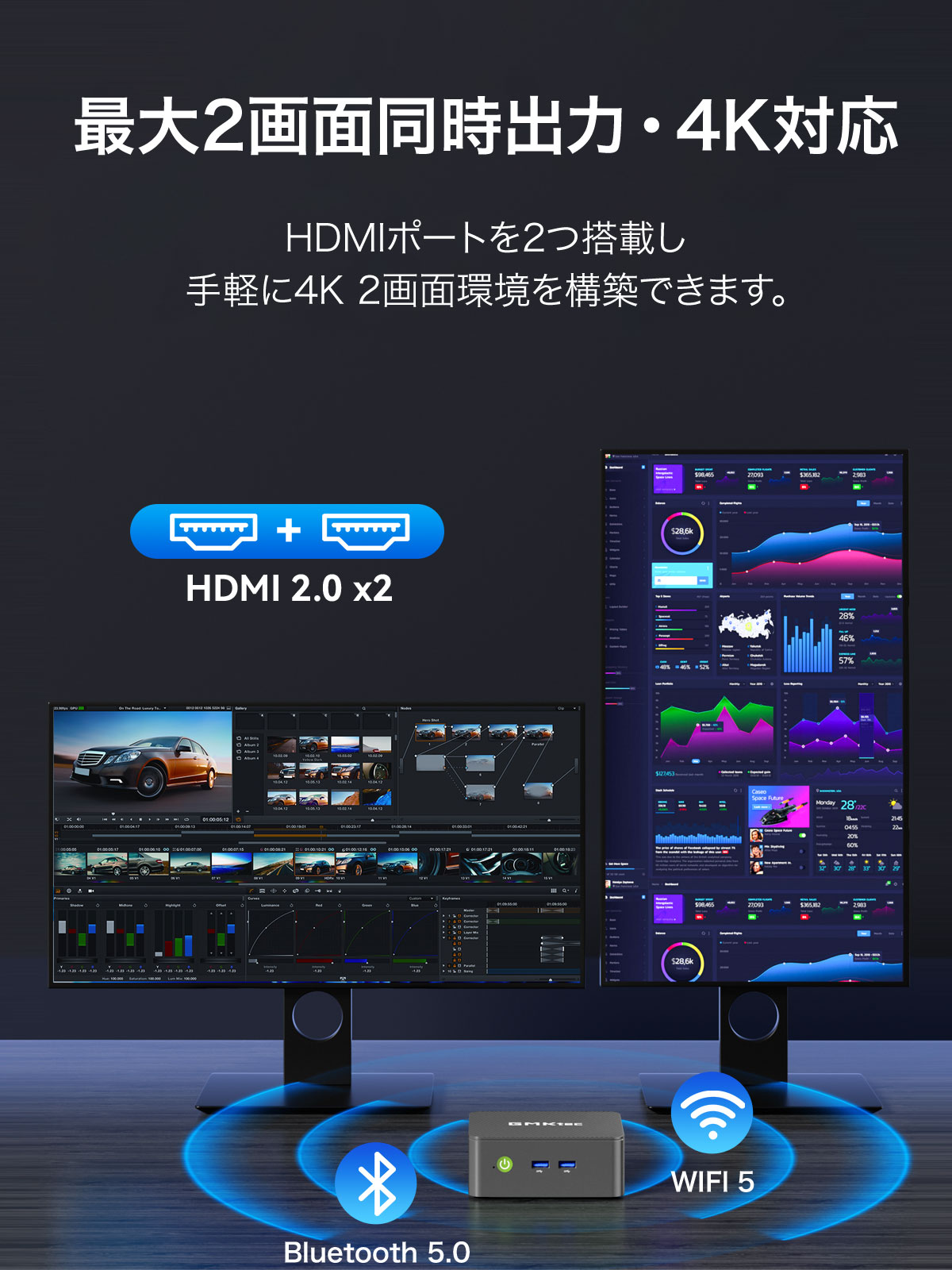 GMKtec メモリ16GB ストレージ512B 小型デスクトップパソコン GMKtec NucBox G3S GMK-G3S-16/512-W11PRO(N95)