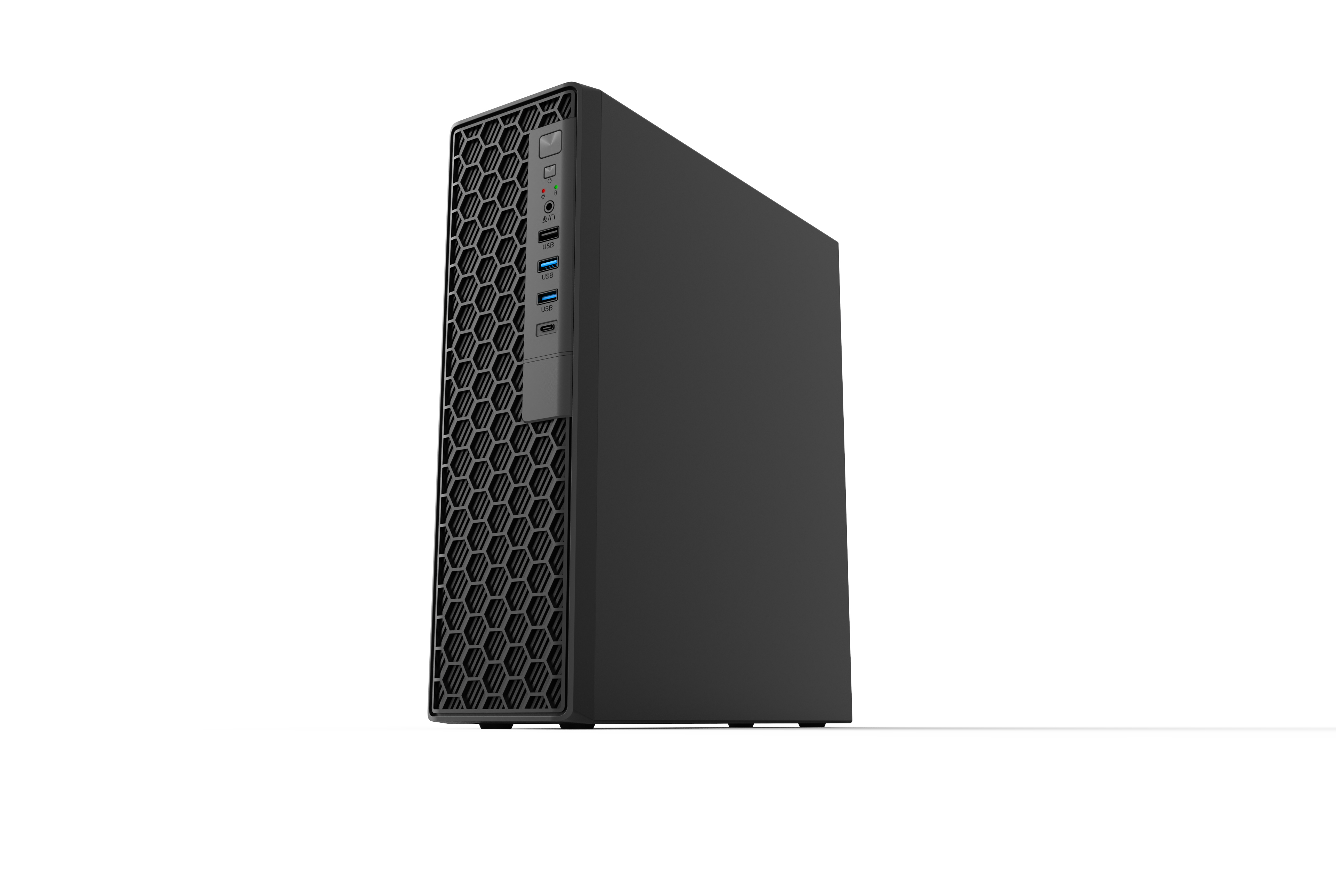 KEIAN TYPE C搭載 300ｗ電源内蔵スリムモデルPCケース [KX-M04]