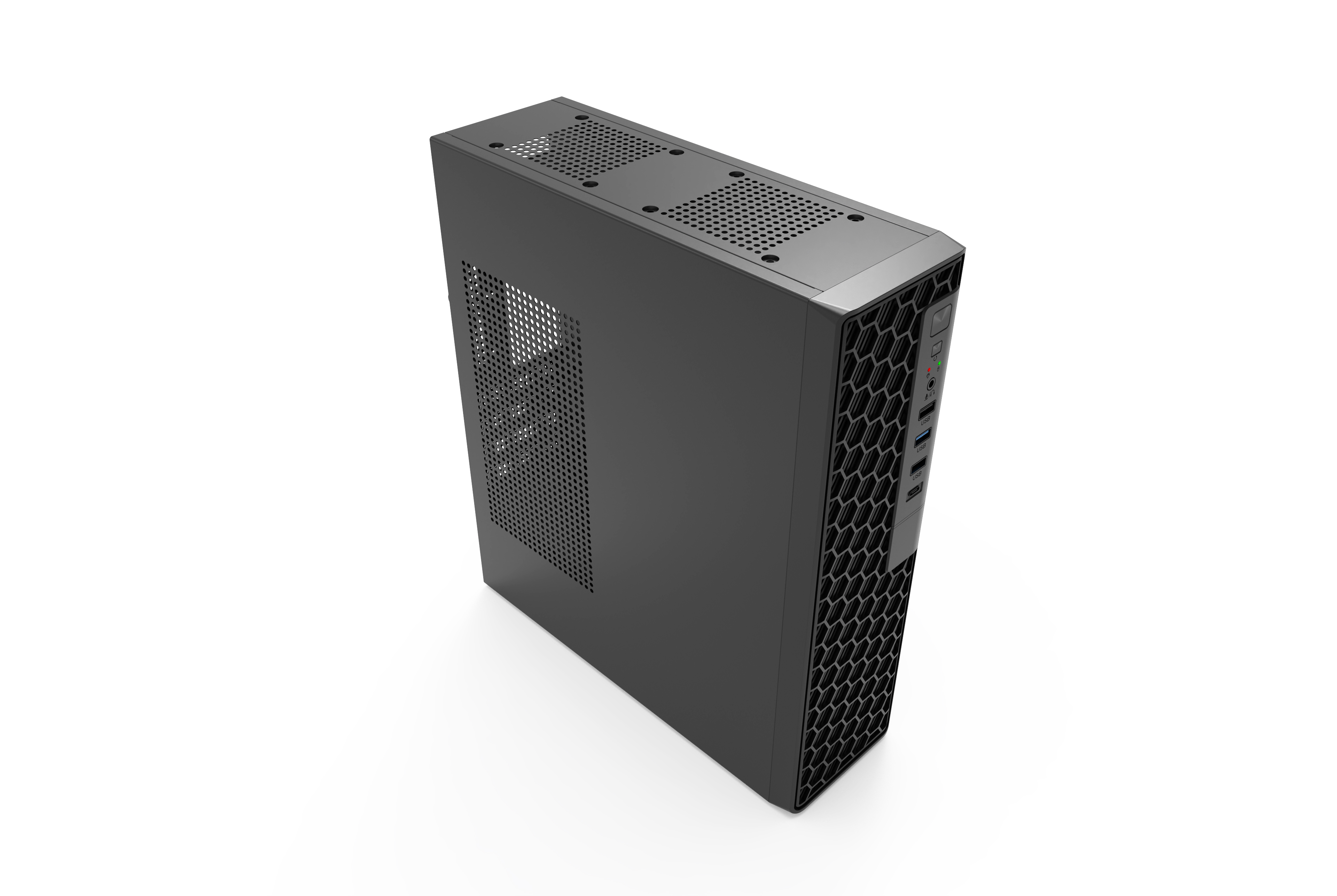 KEIAN TYPE C搭載 300ｗ電源内蔵スリムモデルPCケース [KX-M04]