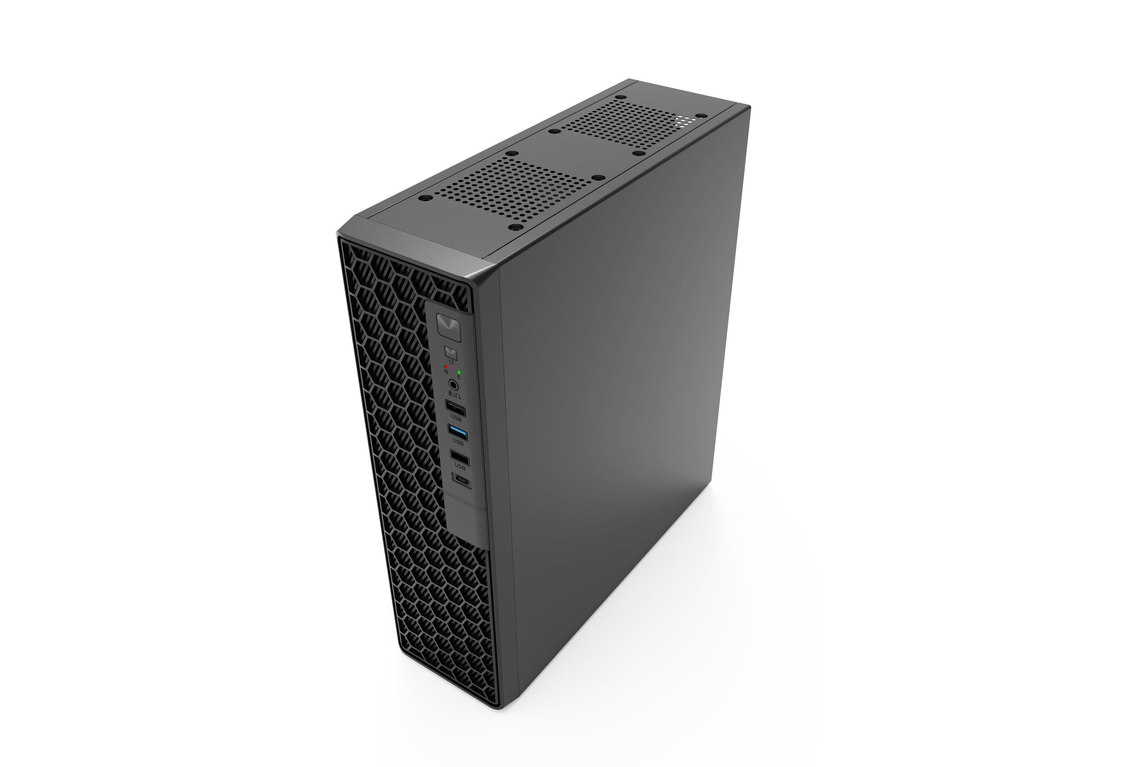 KEIAN TYPE C搭載 300ｗ電源内蔵スリムモデルPCケース [KX-M04]