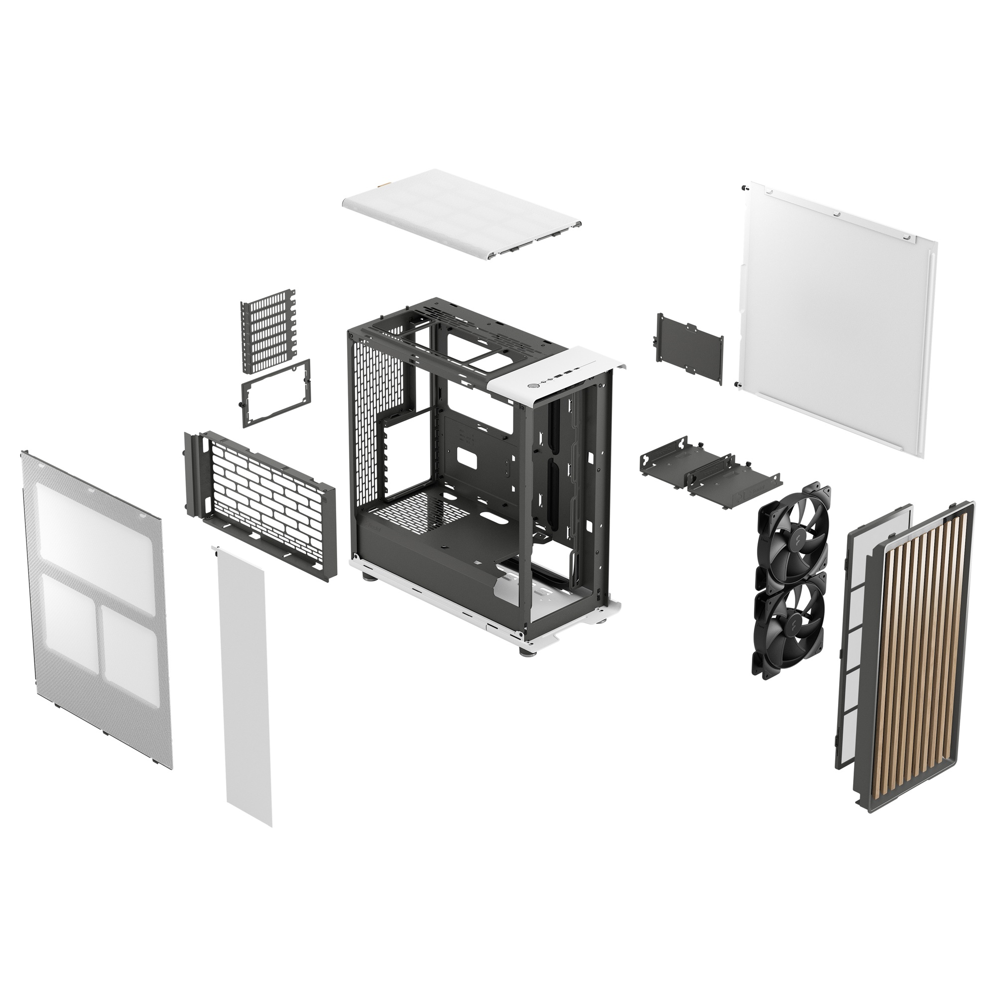 Fractal Design(フラクタルデザイン) North Chalk White [ミドルタワー PCケース]