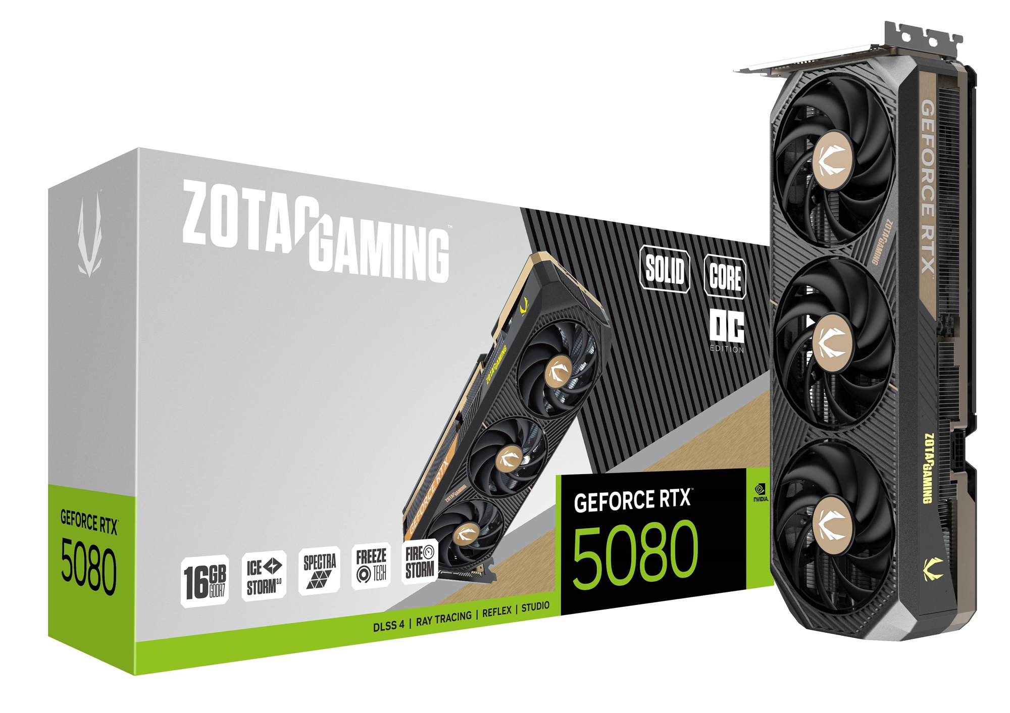 ZOTAC(ゾタック) GeForce RTX 5080 SOLID CORE OC ZT-B50800J2-10P [GeForce RTX 5080/ VRAM:16GB GDDR7]