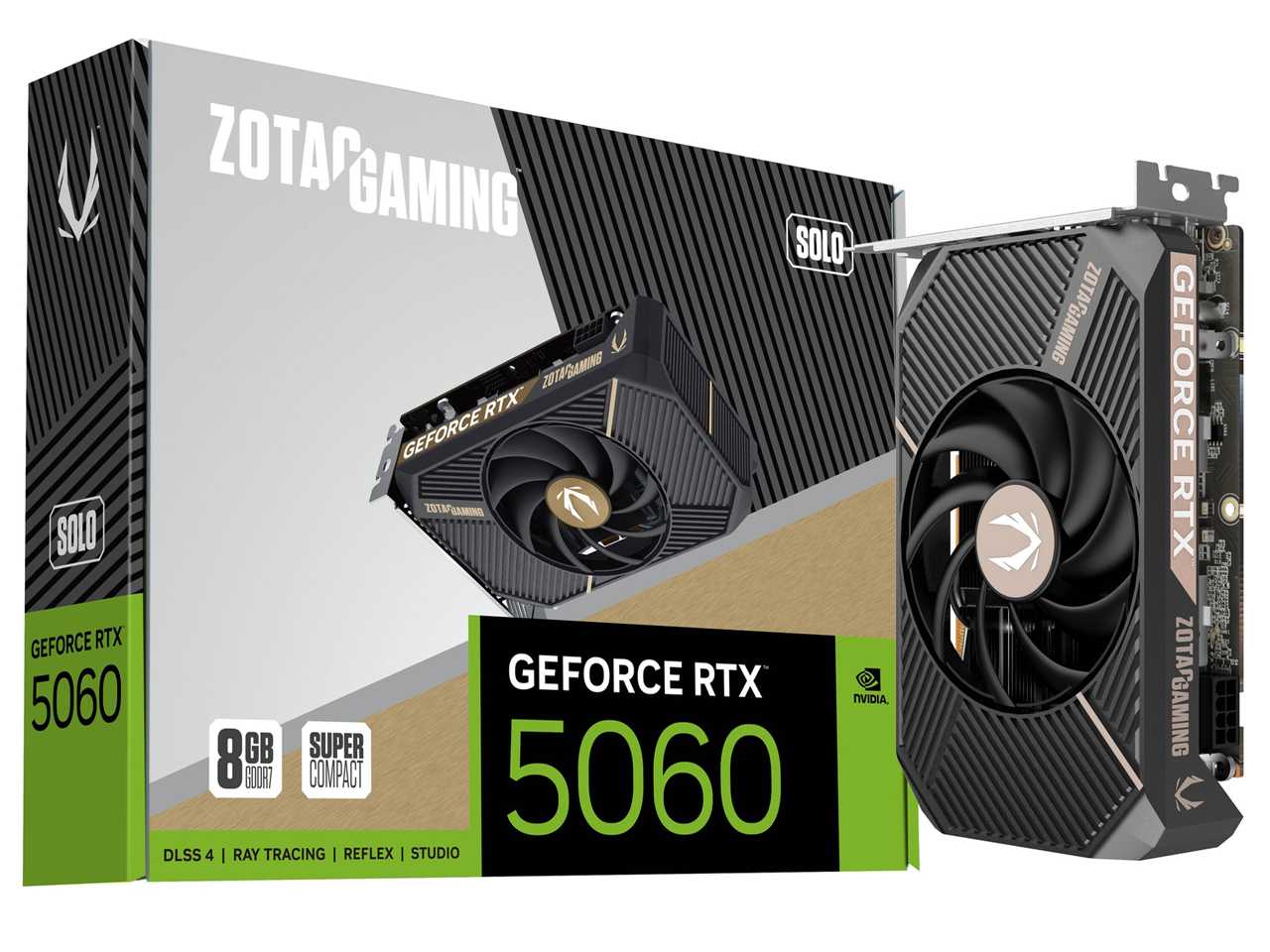ZOTAC GAMING GeForce RTX 5060 SOLO ZT-B50600G-10L [PCIExp 8GB]
