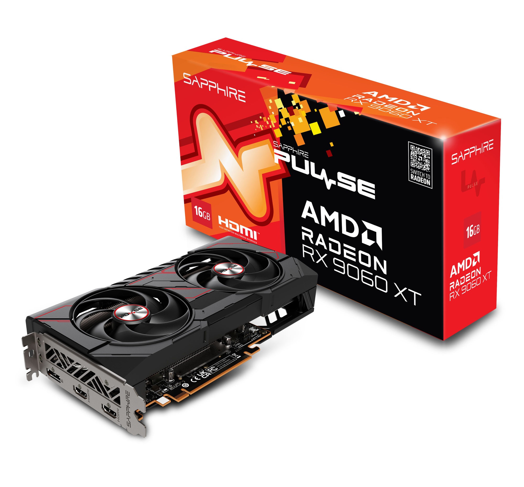 SAPPHIRE PULSE RX9060XT GAMING OC 16GB【Radeon RX 9060 XT】