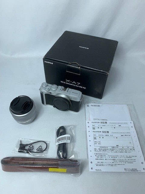 【中古】【店頭展示使用品】ミラーレス一眼カメラ　レンズキット FX-A7LK-S シルバー [ズームレンズ][FXA7LKS](メーカー保証1年）