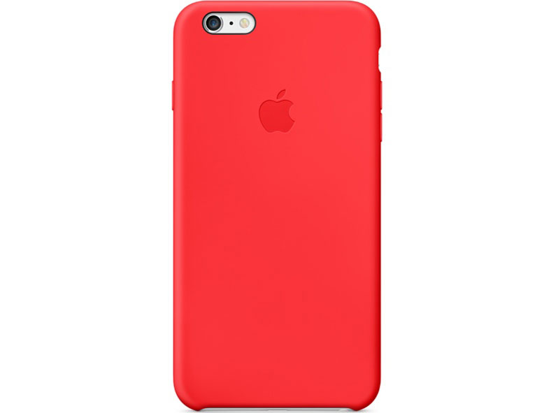 【訳あり品】【箱破損】【未開封・未使用】Apple　Iphone6 PLUS シリコーンケース MGRG2FE/A［(PRODUCT)RED］(返品不可）