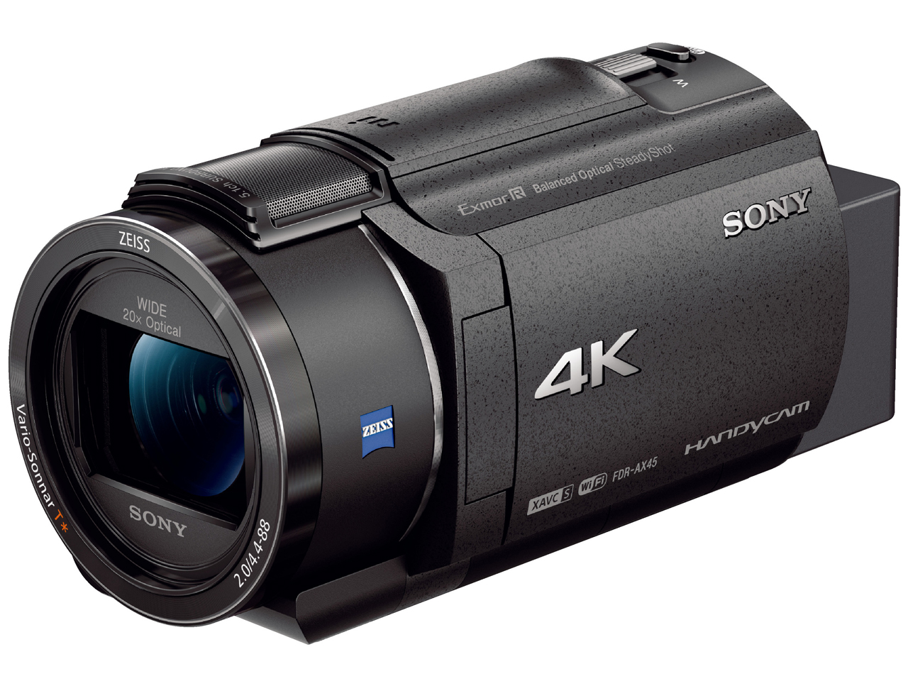 【中古】【店頭展示使用品】SONY デジタル4Kビデオカメラレコーダー FDR-AX45 (B) [ブラック](メーカー保証1年）