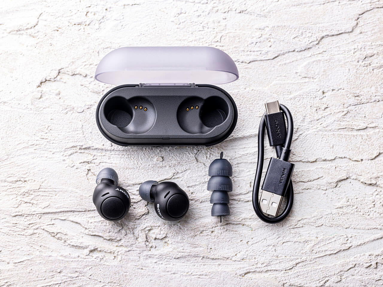 SONY 軽量小型完全ワイヤレスイヤホン WF-C500 (B) [ブラック]