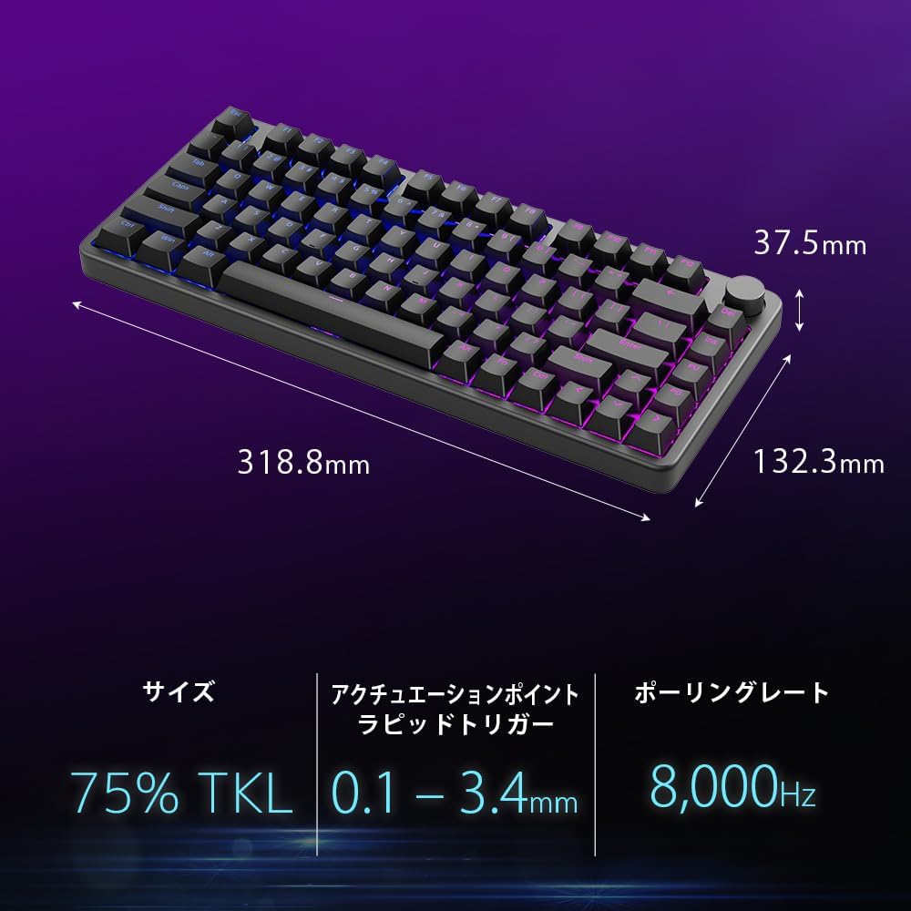SONY US配列ゲーミングキーボード INZONE KBD-H75 [KBD-G900]
