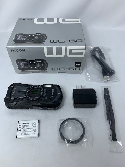 【中古】【店頭展示使用品】RICOH（リコー） WG-60 [ブラック](30日間保証）