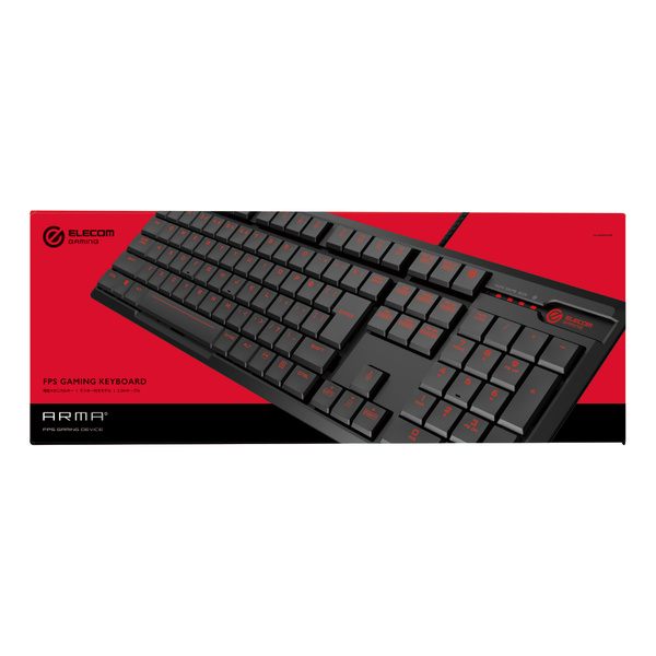 ELECOM ARMA FPSゲーミングキーボード（フルサイズ） TK-ARMA50BK [ブラック]