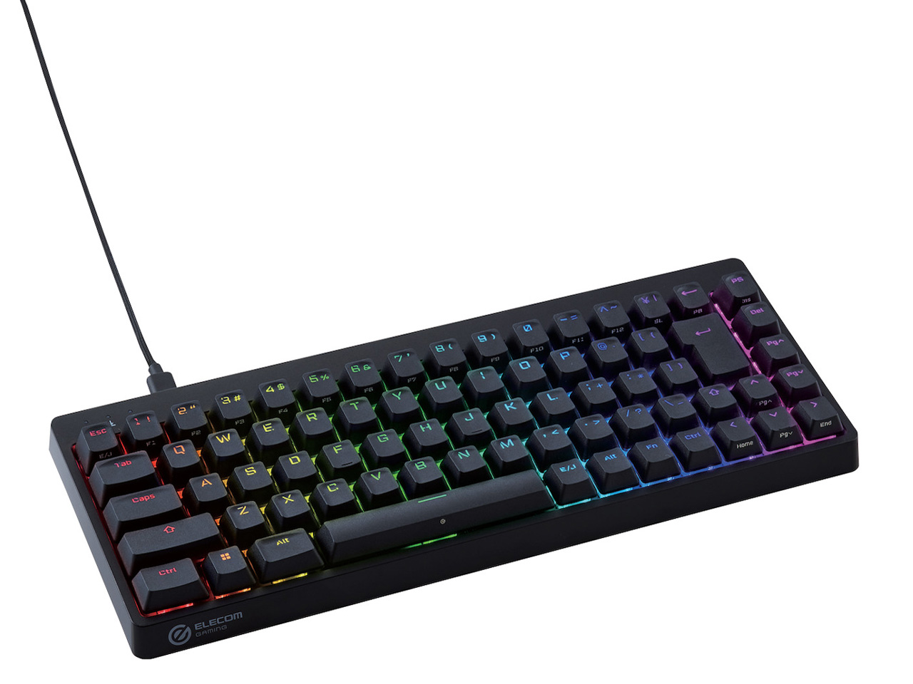 【中古】【店頭展示使用品】ELECOM V custom TK-VK300CBK 青軸 [ブラック](30日間保証）