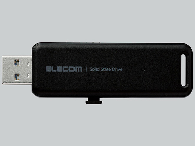[お取り寄せ]ELECOM 外付けポータブルSSD 500GB-ブラック [ESD-EMB0500GBK]
