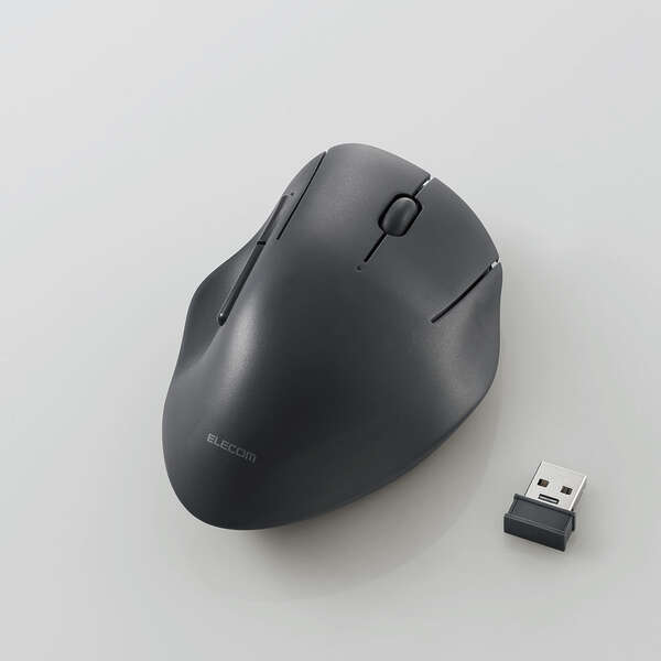 ELECOM 無線抗菌静音マウス SHELLPHA 5ボタン M-SH20DBSKBK [ブラック]