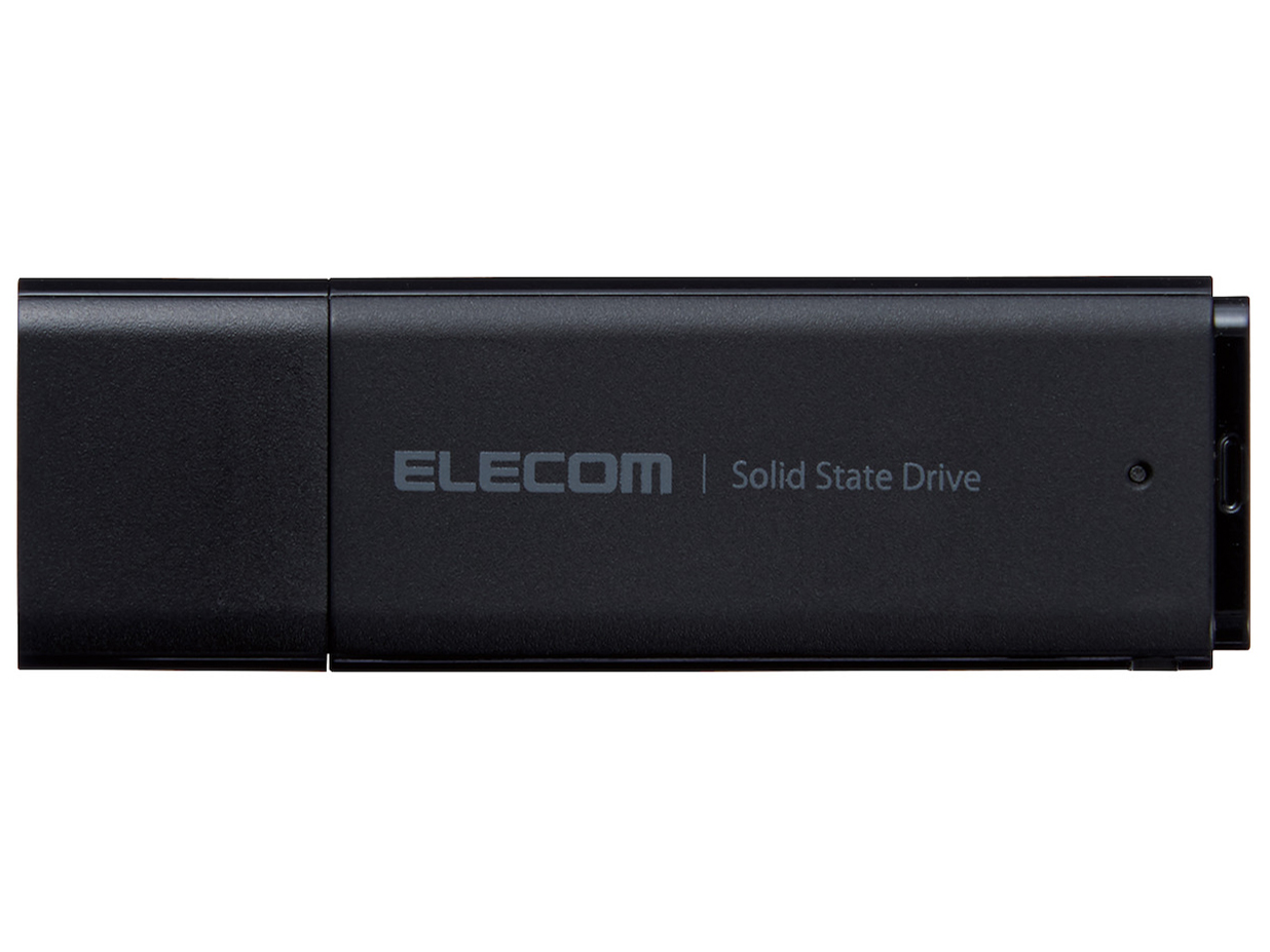 [お取り寄せ]ELECOM 外付けポータブルSSD 250GB-ブラック [ESD-EMC0250GBK]