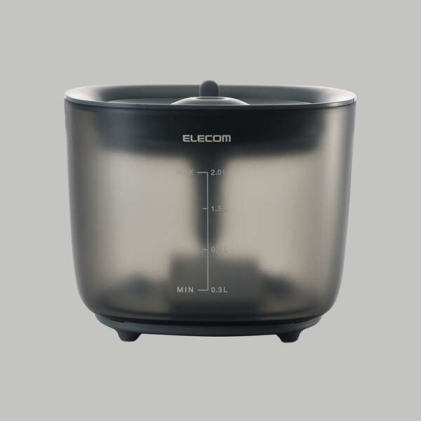 ELECOM ペット用ワイヤレスポンプ式自動給水器 サイレントアクア [PET-WD02BK]