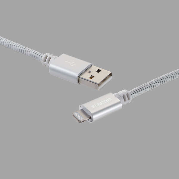 ELECOM ペットが噛んでも断線しにくいケーブル USB-A - Lightning MFi正規認証品 [PET-ALMT15WH]