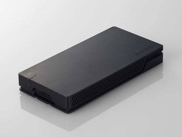 [お取り寄せ]ELECOM USB 40Gbps(USB4)対応外付けポータブルSSD 2TB-ブラック [ESD-EHA2000GBK]