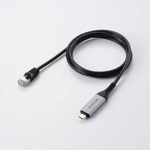 ELECOM USB Type-C(TM) LAN変換ケーブル(1Gbps) 1m ブラック [LD-CL1G10BK]