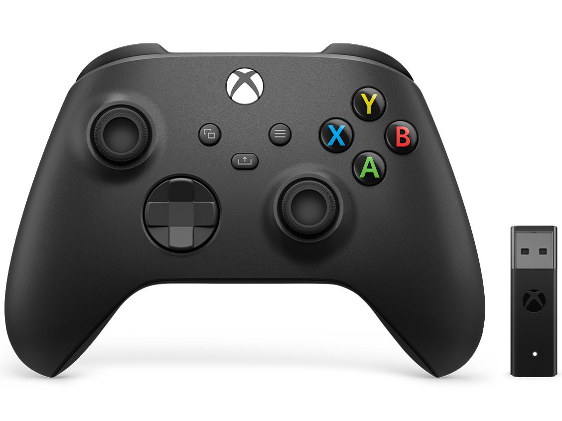 Microsoft Xbox ワイヤレス コントローラー + ワイヤレス アダプタ for Windows 10 1VA-00005 [カーボン ブラック]