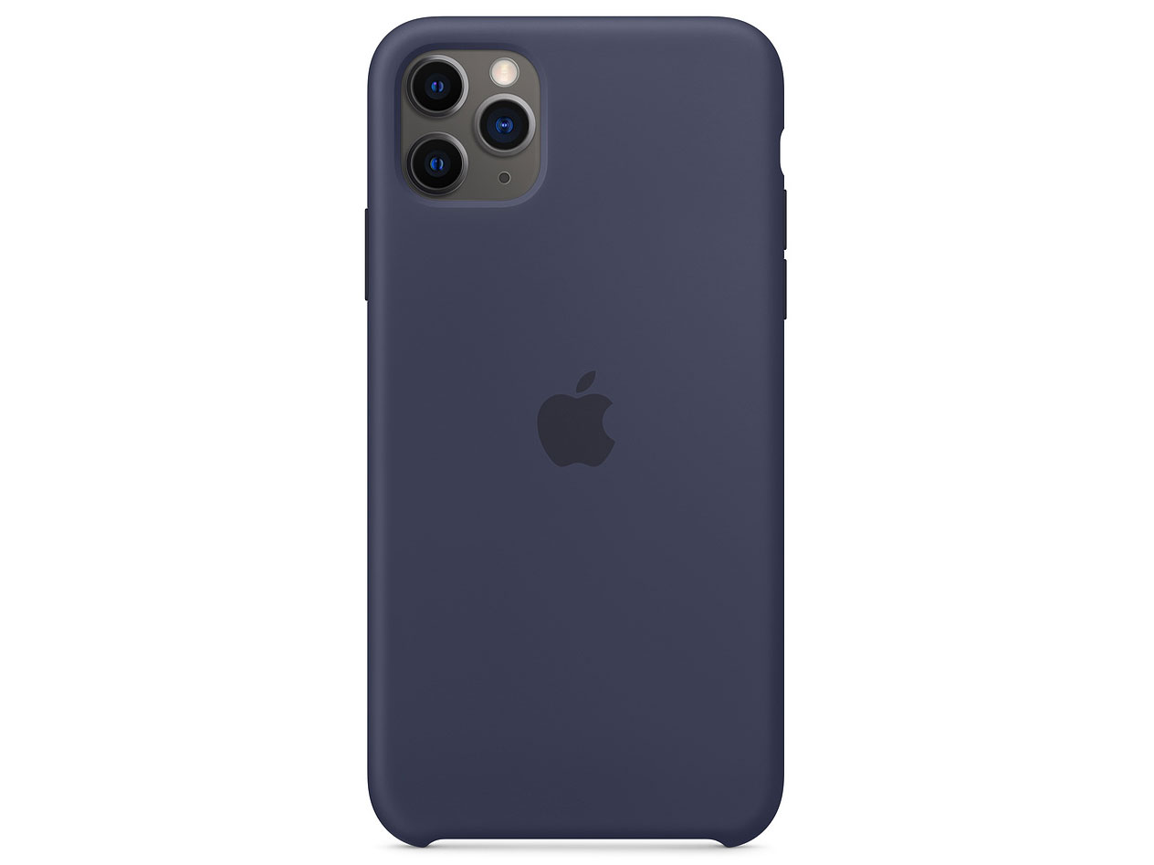 Apple iPhone 11 Pro Max シリコーンケース MWYW2FE/A [ミッドナイトブルー]