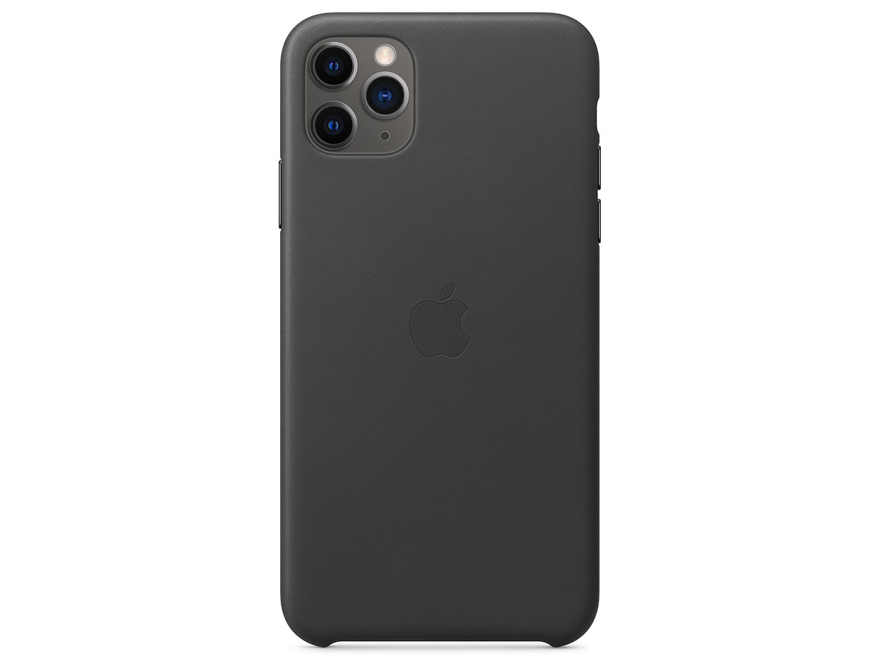 Apple iPhone 11 Pro Maxレザーケース - ブラック [MX0E2FE/A]