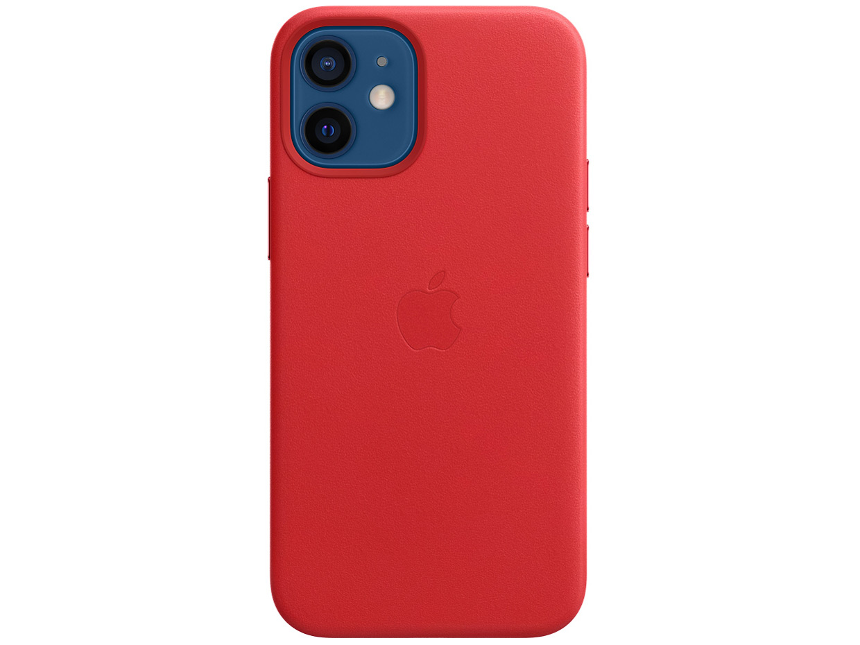 Apple iPhone 12 Mini レザーケース(MAG)  MHK73FE/A［RED］
