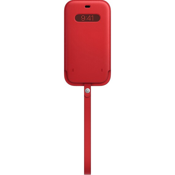  Apple iPhone 12 ProMax レザースリーブ MagSafe対応 MHYJ3FE/A［レッド］