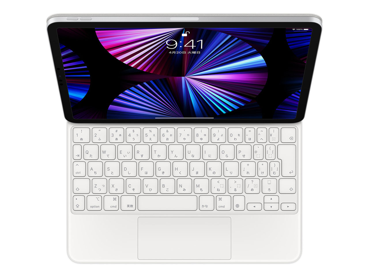 【訳あり品】【箱破損】【未開封・未使用】Apple 11インチiPad Pro(第3世代)・iPad Air(第5世代)用 Magic Keyboard 日本語 MJQJ3J/A [ホワイト](30日間保証）