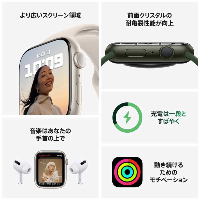 Apple Watch Series 7 GPSモデル 41mm MKN23J/A [(PRODUCT)REDスポーツ