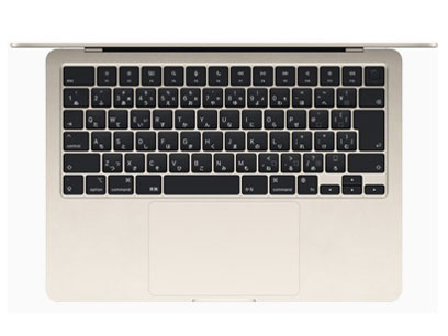 Apple MacBook Air Liquid Retinaディスプレイ 13.6 M2(2022)512GB MLY23J/A [スターライト]