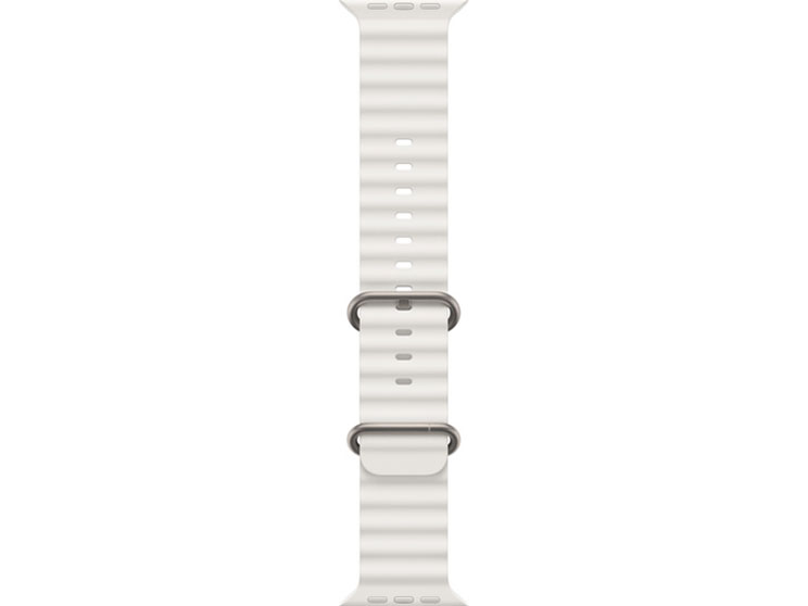 新品未開封 Apple Watch ultra用 純正オーシャンバンド ホワイト - 時計