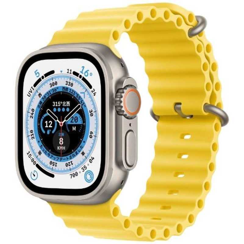 Apple Watch Ultra GPS+Cellularモデル 49mm MNHG3J/A [イエローオーシャンバンド]