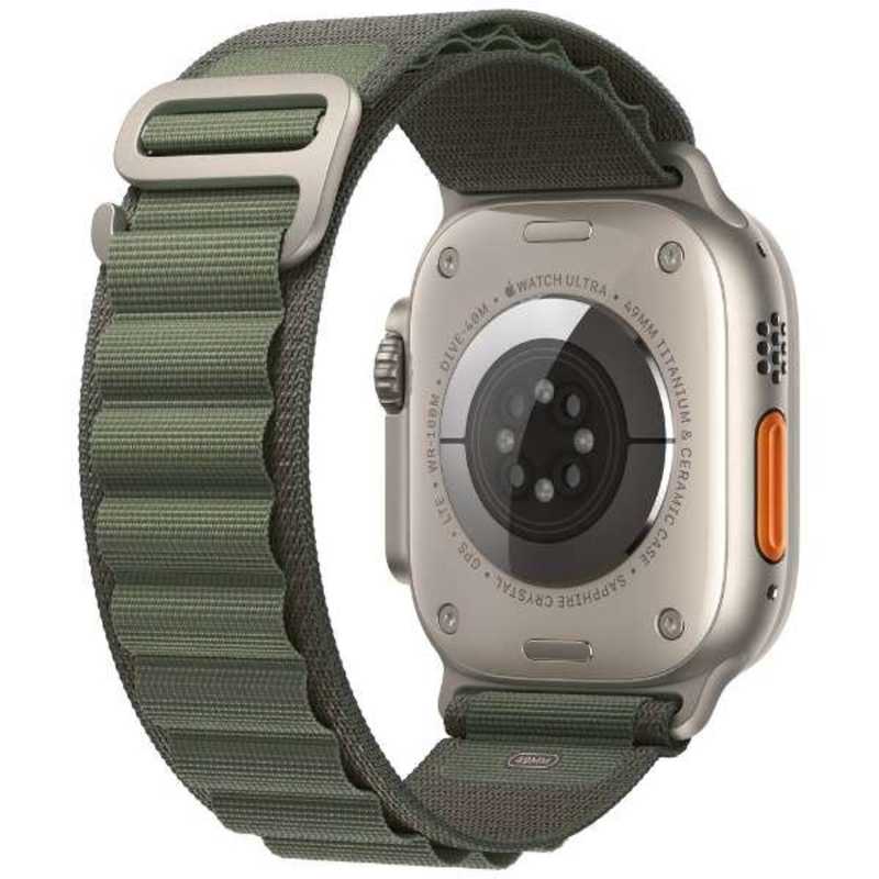 Apple Watch Ultra GPS+Cellularモデル 49mm MNHJ3J/A [グリーンアルパインループ S]