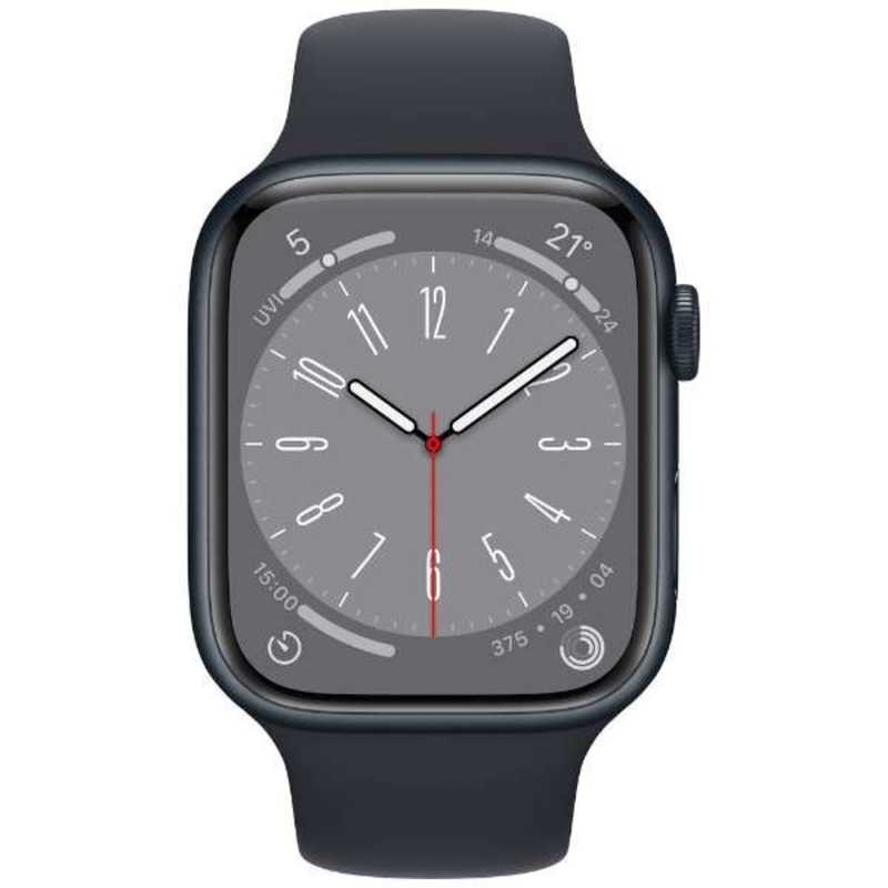 Apple Watch Series 8 GPSモデル 45mm MNP13J/A [ミッドナイトスポーツバンド]