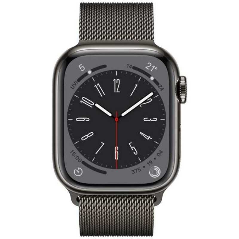 Apple Watch Series 8 GPS+Cellularモデル 41mm MNJM3J/A [グラファイトステンレススチールケース/グラファイトミラネーゼループ]